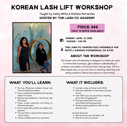 Korean Lash Lift Workshop