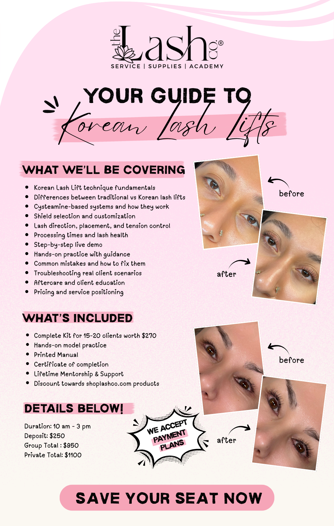 Korean Lash Lift (In-Person)